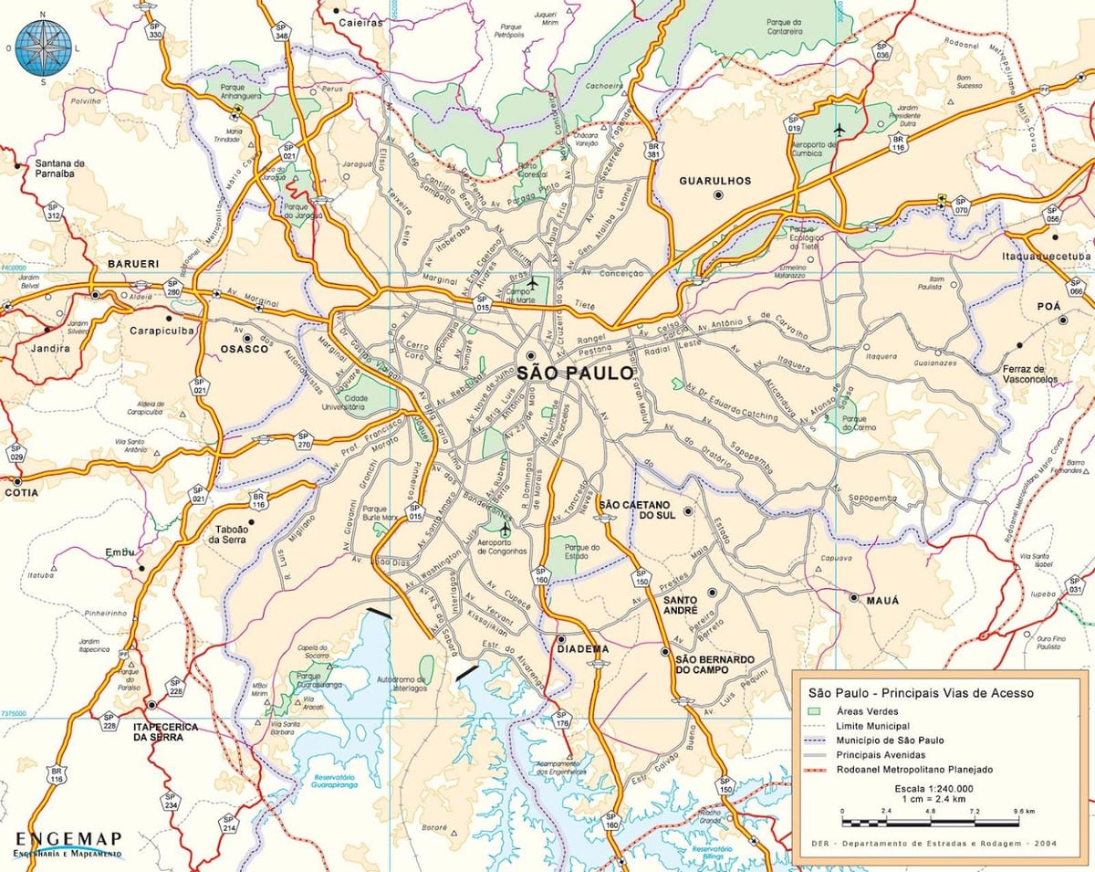 карта на São Паоло