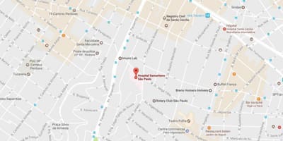 São Паоло болница мапа