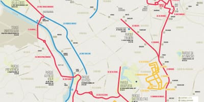 São Паоло велосипед мапа