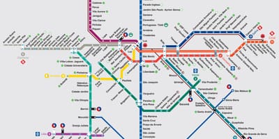 São Паоло воз мапа