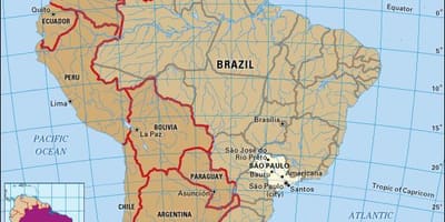São Паоло географска карта
