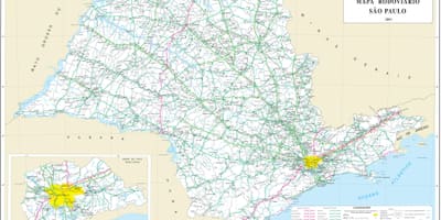 São Паоло регионот мапа