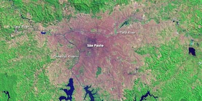 São Паоло топографски мапа