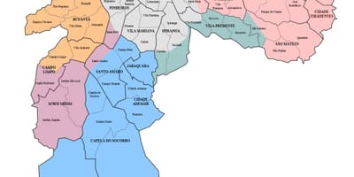 São Паоло arrondissement мапа